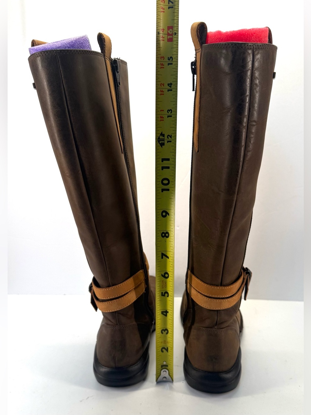 Merrell Captiva Buckle Down waterproof Dark Brown Knee high Leather Boots size 7 - Picture 8 of 14